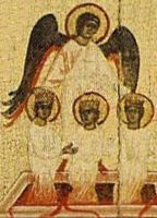Ангел хранитель. (Фрагмент русской иконы 17 века.)